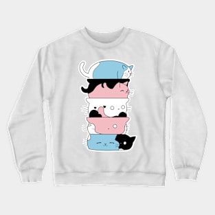 Cute Cat Stack Crewneck Sweatshirt